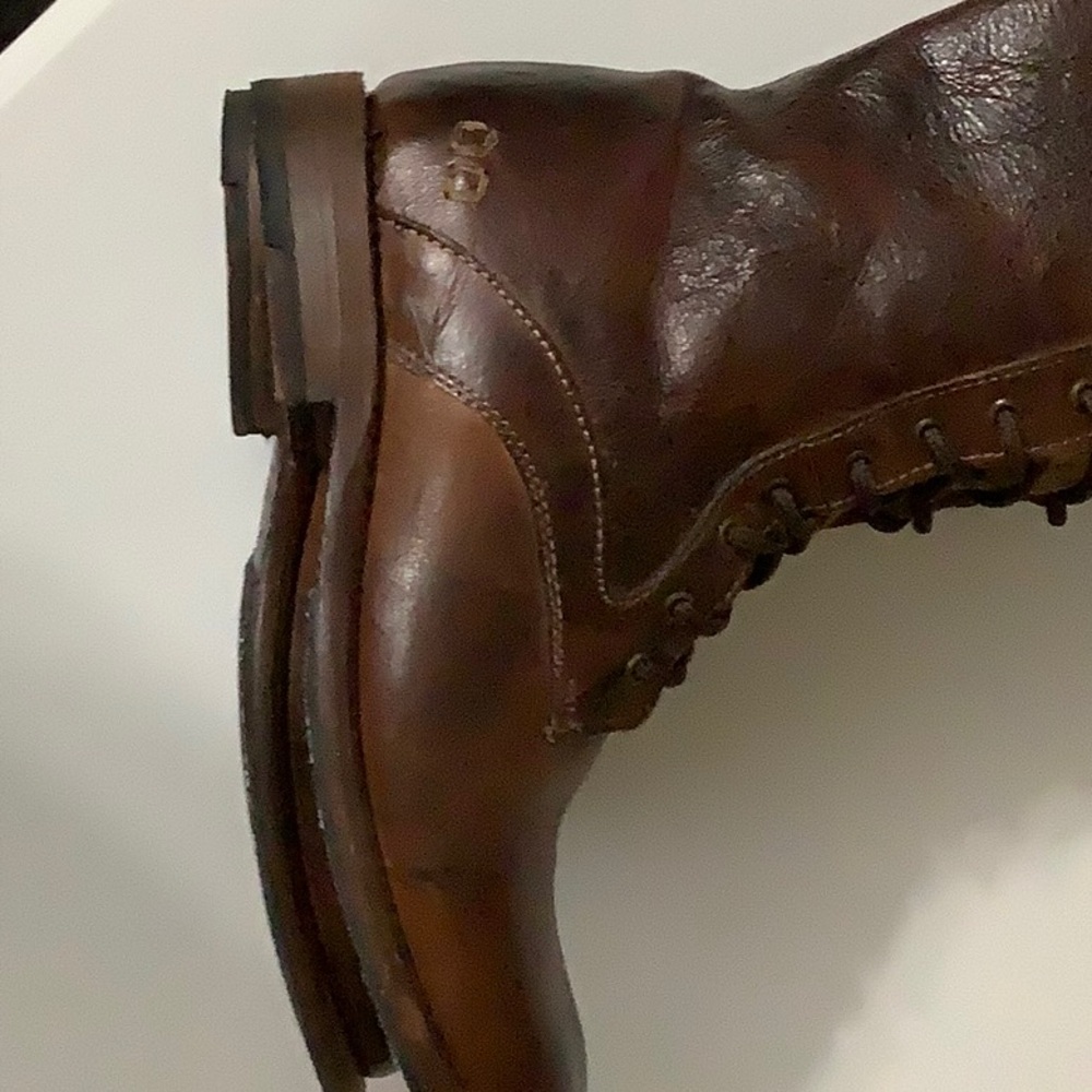 EUC Bed Stu Della leather Teak Lace-Up boots cobbler made Goodyear welted. - Picture 7 of 10